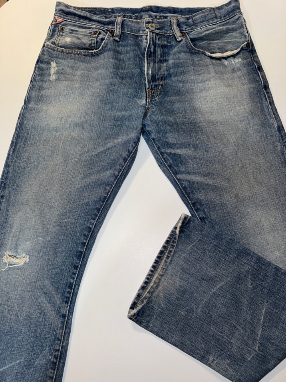 Mens Denim & Supply Ralph Lauren Faded Blue Bootcut Jeans